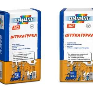 Сухая смесь штукатурная Диамант 302 25кг