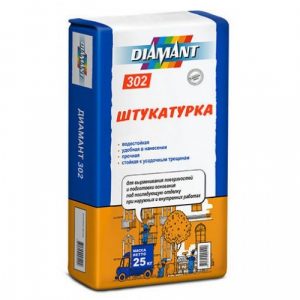 Сухая смесь штукатурная Диамант 302 зима 25кг
